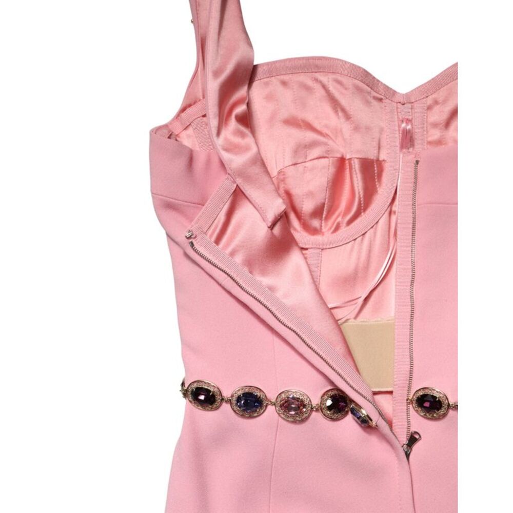 Dolce & Gabbana Pink Crystal Sheath Mermaid LongGown Women's Dress - Picture 6 of 6